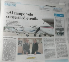 Aeroporto Bresso - Articolo QN "Il Giorno" 31 gennaio 18 - C.E.B. srl